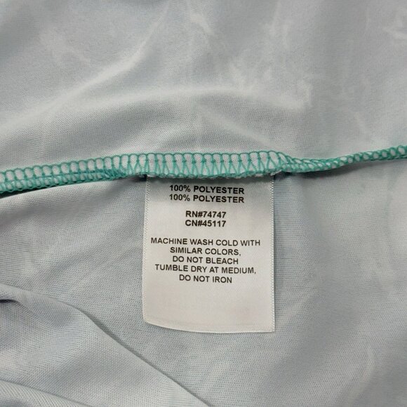 World Wide Sportsman Fishing Shirt Men Size L Outdoor Active Blue Ocean Camo - Picture 8 of 12